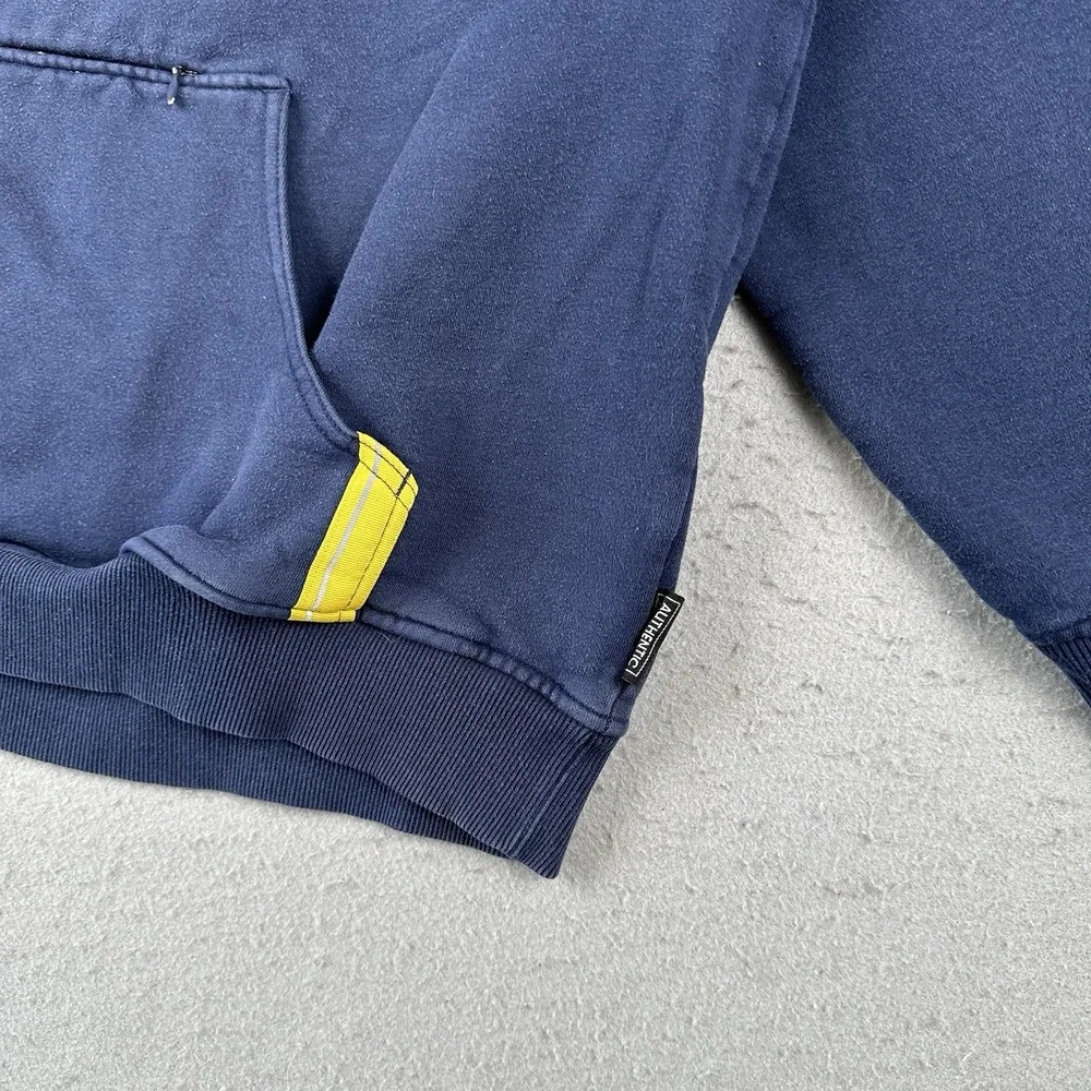 Vtg‎ Nike Michigan University Hoodie Men's Large Navy Blue Center Check Pullover